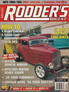RODDER'S DIGEST 1998 DEC - 15 TAILLIGHTS, BRAKE LINES, '36 CABRIOLET, '56 FORD